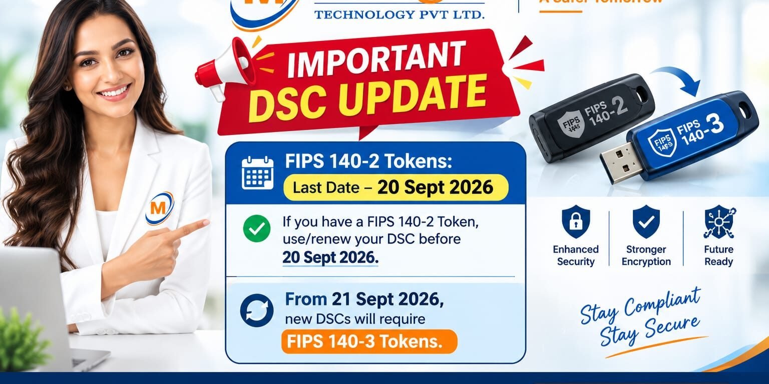 FIPS 140-2 Level DSC Tokens to be Discontinued FIPS 140-2 DSC Tokens to be Discontinued
